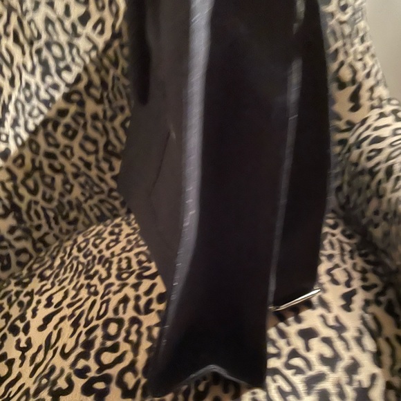 Black Logo’d Tote Bag w/Web Handles & Long Strap. - Picture 3 of 4